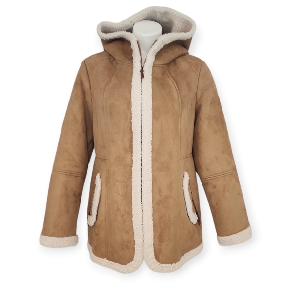 Ugg Koolaburra Hooded Shearling Jacket - Picture 4 of 11